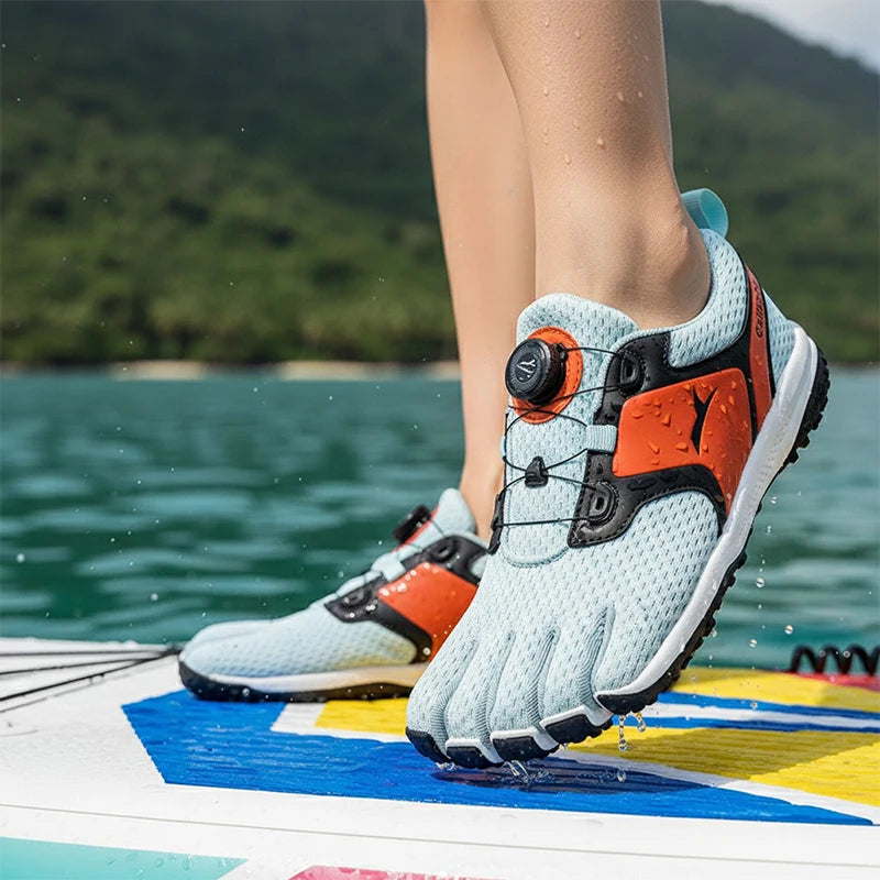 Minimalistische Barefoot Schoenen Gebreid met Vijf Tenen voor Wandelen Hardlopen Fitness Training Unisex | Sulvida
