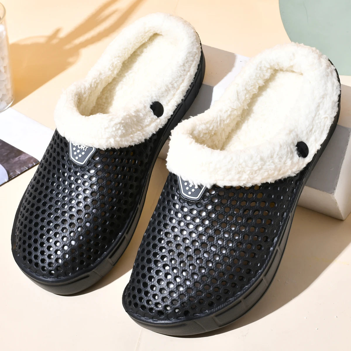 Gevoerde Winterpantoffels voor Heren & Dames - Warme Katoenen Muiltjes met Anti-Slip Zool voor Thuis | Sulvida