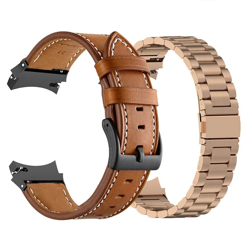 Bracelet de smartwatch en acier compatible avec Galaxy Watch 5 40mm 44mm et Watch 5 Pro 45mm, bracelet de montre élégant, accessoire | Sulvida