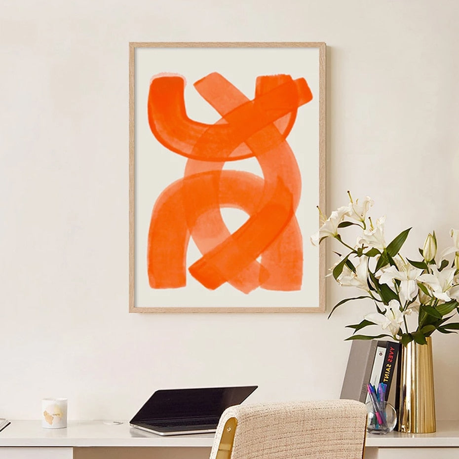 Canvasdoek met Kleurrijke Penseelstreken Wanddecoratie Abstract Modern Kunstwerk voor Woonkamer Slaapkamer | Sulvida