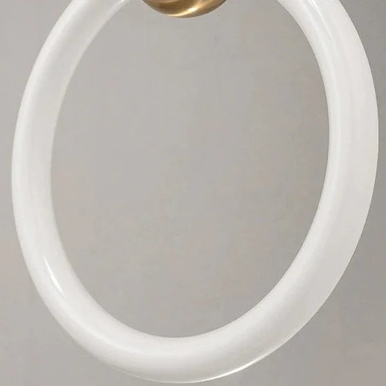 Ringvormige Hanglamp Aluminium LED Goud Zwart Eetkamer Woonkamer Moderne Verlichting Dimbaar Design Sfeerverlichting | Sulvida
