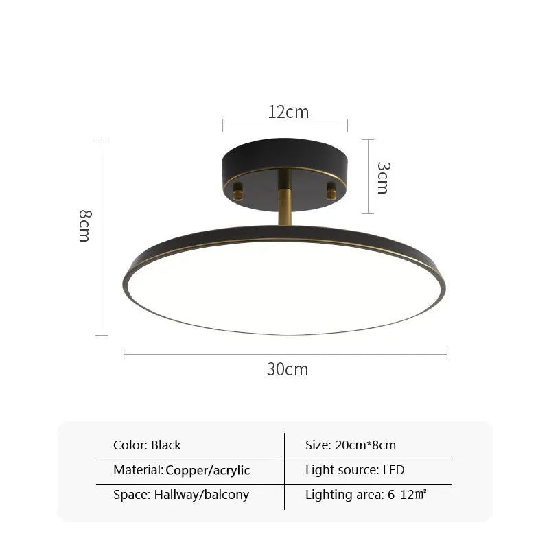 Moderne draaibare plafondspot met LED zwart goud koper voor hal slaapkamer woonkamer minimalistische verlichting | Sulvida