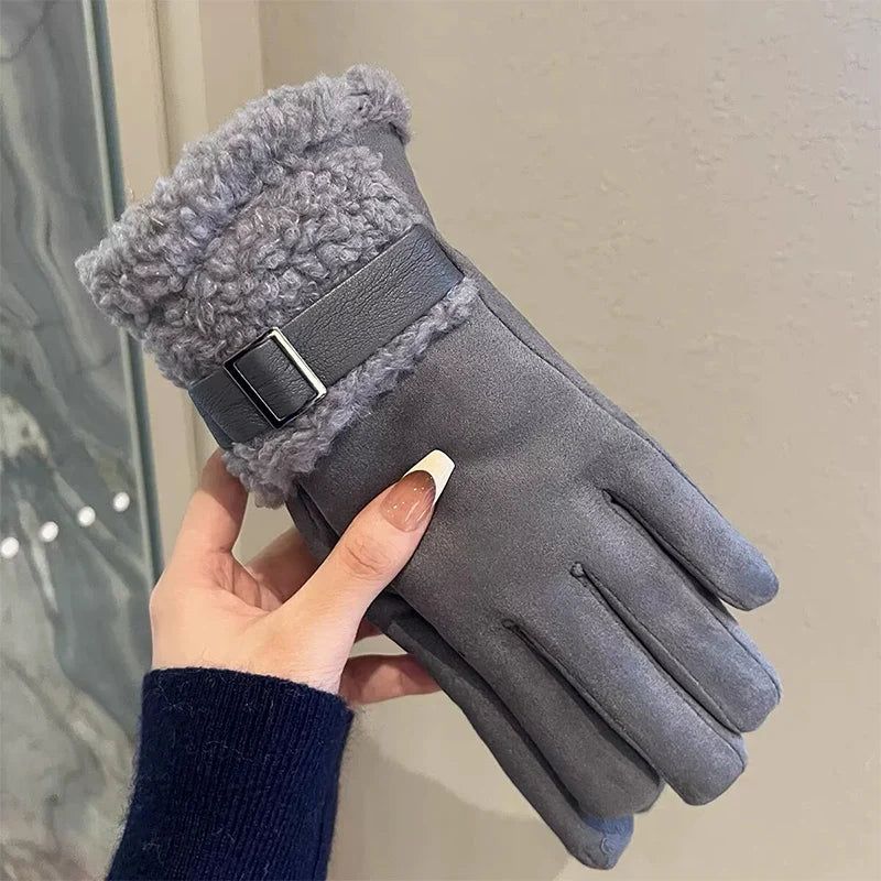 Winterhandschoenen Dames Fleece Gevoerd Touchscreen Winddicht Warm Outdoor Handschoenen voor Sport en Wandelen | Sulvida