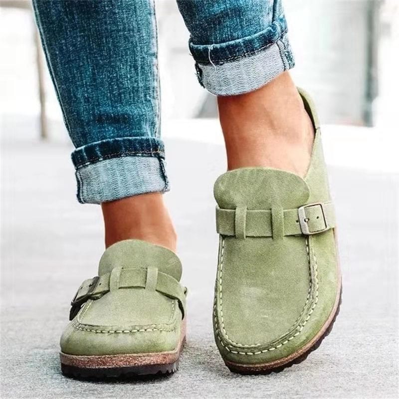 Comfortabele dames slippers met voorgevormd voetbed en verstelbare gesp voor optimaal draagcomfort dagelijks | Sulvida