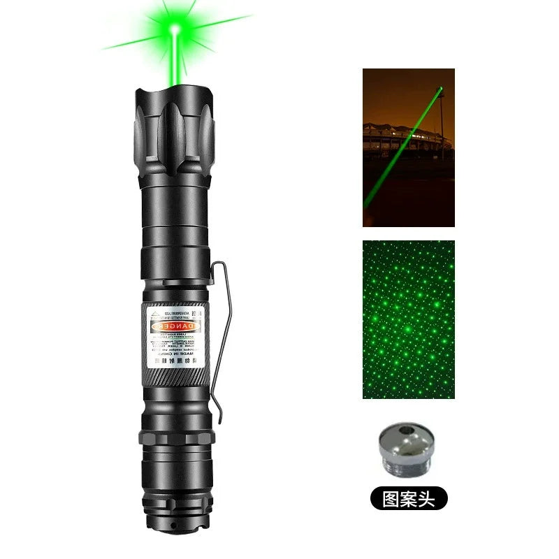 Verstelbare Laserpen voor Katten & Presentaties - Focusbaar Laserapparaat met Groene & Rode Straal USB | Sulvida
