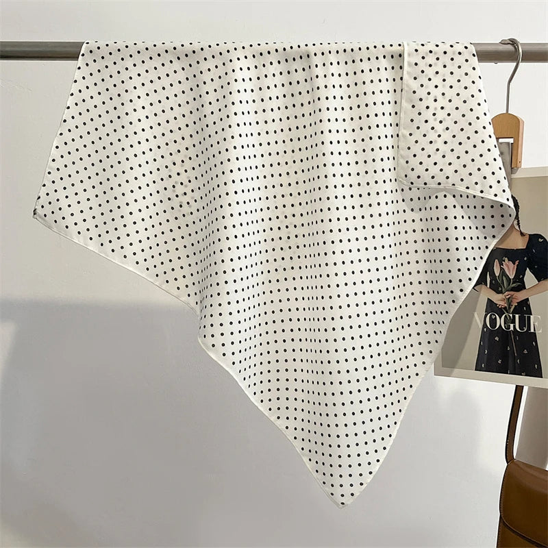 Vierkante Hoofddoek Dames Katoengevoel Print Hals Haar Accessoire Mode Bandana Multifunctioneel 68x68cm | Sulvida