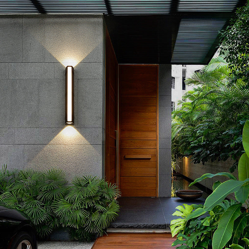 Moderne wandlamp LED voor buiten zwart waterdicht IP65 terrasverlichting energiezuinig warm wit buitenverlichting | Sulvida