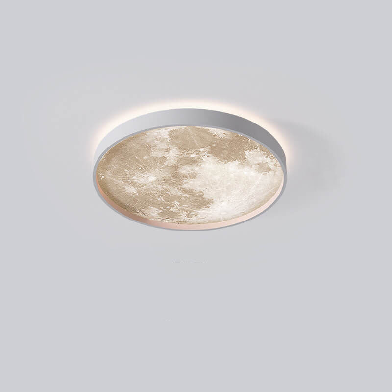 Ronde plafondlamp met LED ijzer acryl dimbaar zwart wit voor woonkamer slaapkamer moderne interieurverlichting | Sulvida