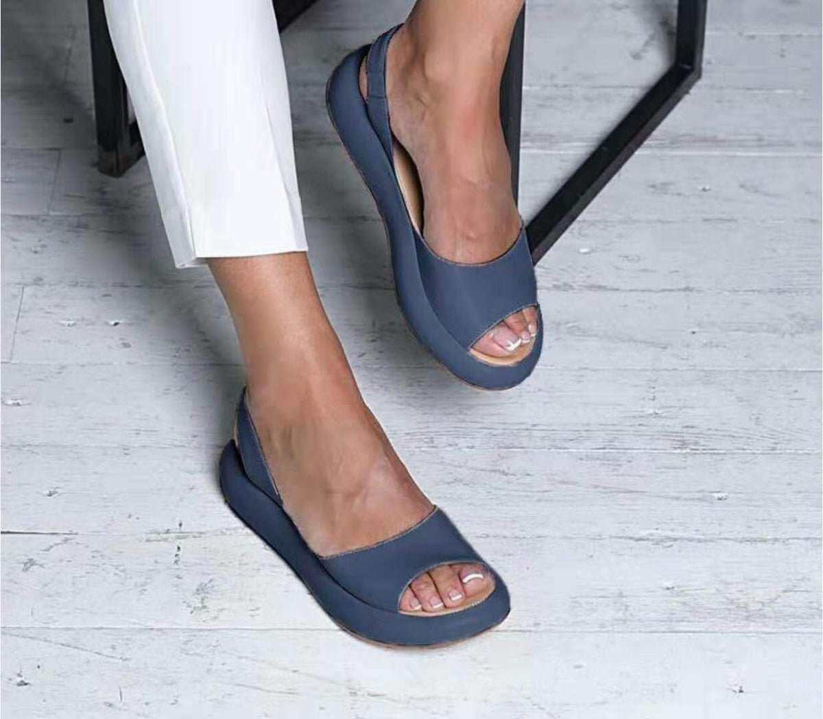 Platte sandalen voor dames met comfortabele zool wandelschoenen lente zomer vijf kleuren casual comfort | Sulvida