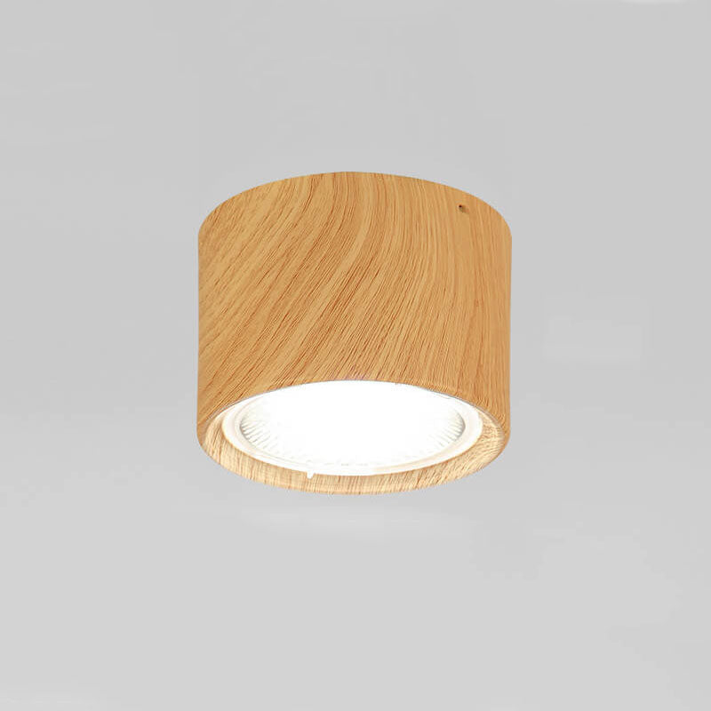 LED Plafondspot Cilinder Verstelbaar Mat Zwart Wit Houtkleur Modern Richtbaar Opbouwspot Binnen Licht | Sulvida