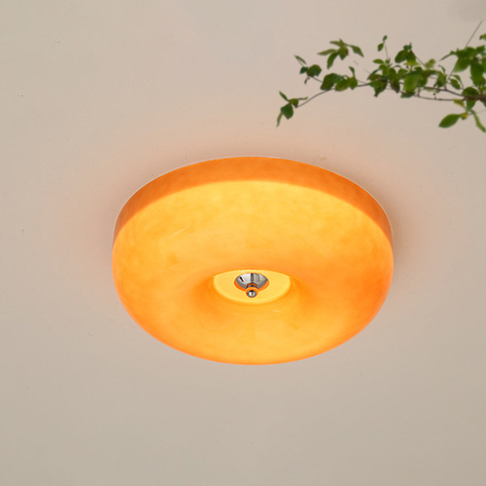 Glazen Plafondlamp Crème Dimbaar LED Modern Design Drie Lichtstanden voor Slaapkamer Hal Studeerkamer | Sulvida