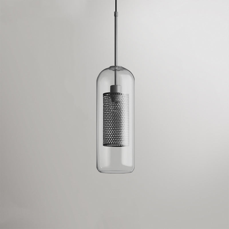 Glazen Hanglamp Bol Goud Cilinder Design Verlichting Woonkamer Eetkamer Slaapkamer Moderne Plafondlamp | Sulvida