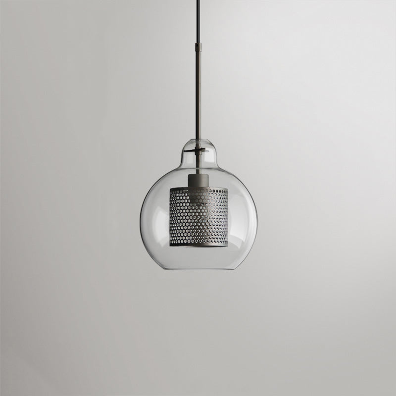 Glazen Hanglamp Bol Goud Cilinder Design Verlichting Woonkamer Eetkamer Slaapkamer Moderne Plafondlamp | Sulvida