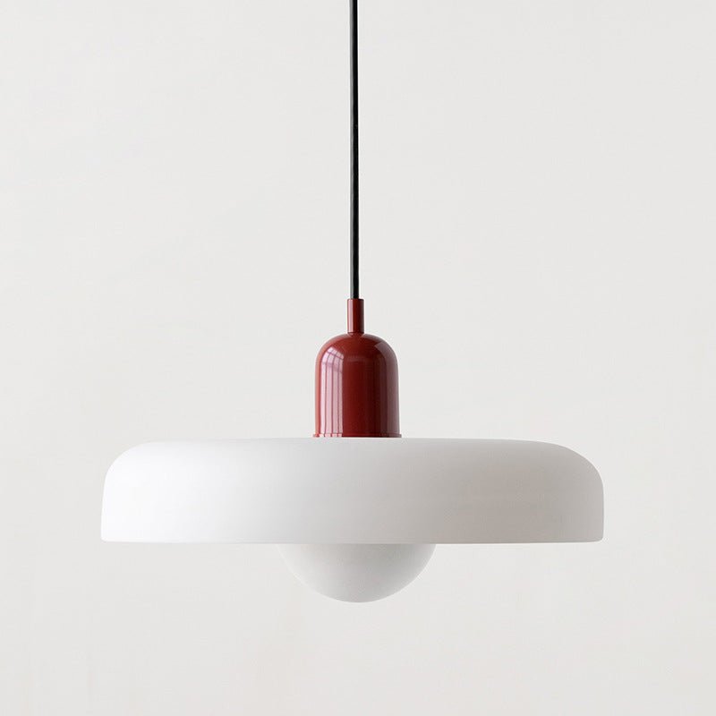 Glazen Hanglamp Rond Design Gekleurd Glas Ø25-35cm Groen Geel Wit Eettafel Woonkamer Eetkamer Decoratief | Sulvida