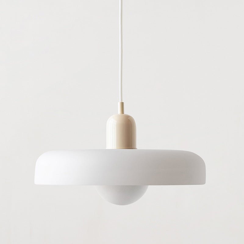 Glazen Hanglamp Rond Design Gekleurd Glas Ø25-35cm Groen Geel Wit Eettafel Woonkamer Eetkamer Decoratief | Sulvida