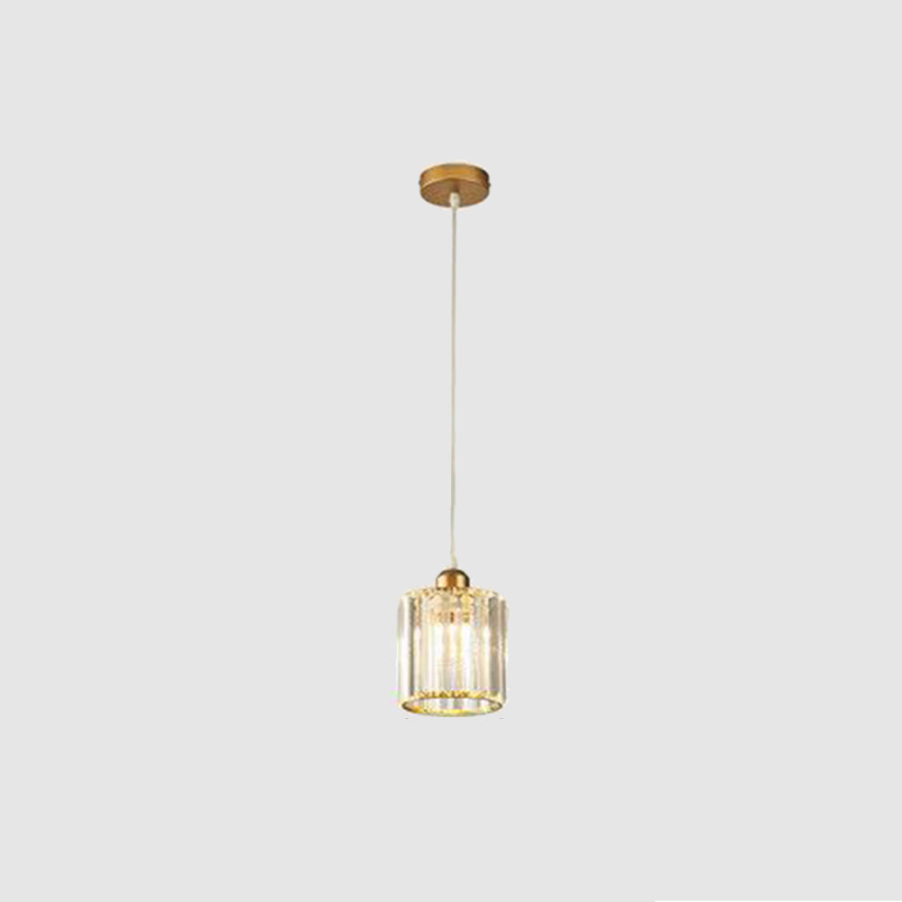 Hanglamp Cilindervormig Glas Zwart of Goud Modern Design Woonkamer Eetkamer Slaapkamer Verstelbaar Snoer | Sulvida