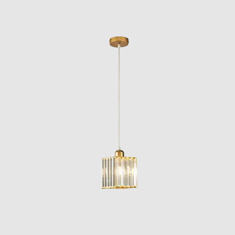 Hanglamp Cilindervormig Glas Zwart of Goud Modern Design Woonkamer Eetkamer Slaapkamer Verstelbaar Snoer | Sulvida
