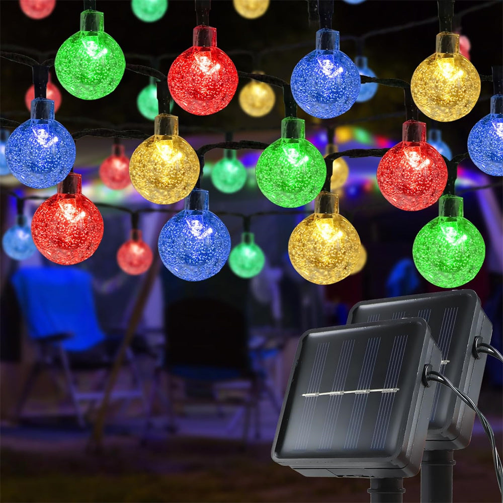Zonne-energie LED Slingerverlichting 8 Lichtstanden Waterdicht voor Buiten Tuin Terras Feest Halloween Decoratie | Sulvida