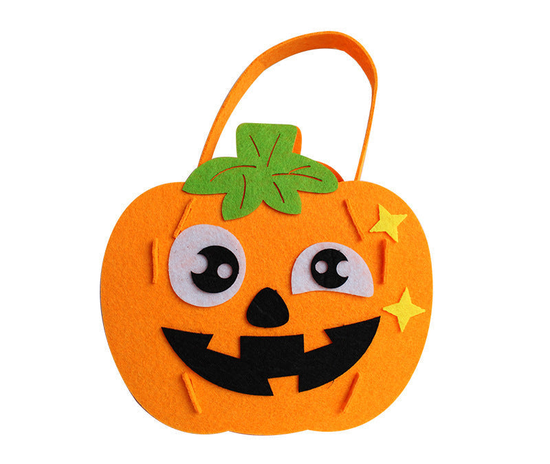 Vilten Snoeptas Knutselset Halloween Pompoen Vleermuis Spookhuis Kinderactiviteit Traktatie Feestje DIY | Sulvida
