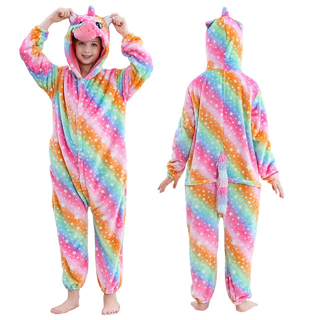 Kinderonesie Dierenpak Flanel Capybara Design met Capuchon Warm Loungen Verkleedkostuum Jongens Meisjes | Sulvida