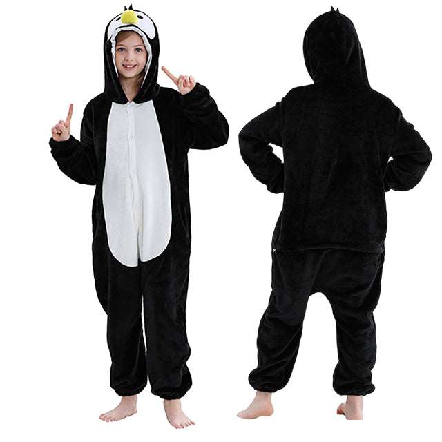 Kinderonesie Dierenpak Flanel Capybara Design met Capuchon Warm Loungen Verkleedkostuum Jongens Meisjes | Sulvida