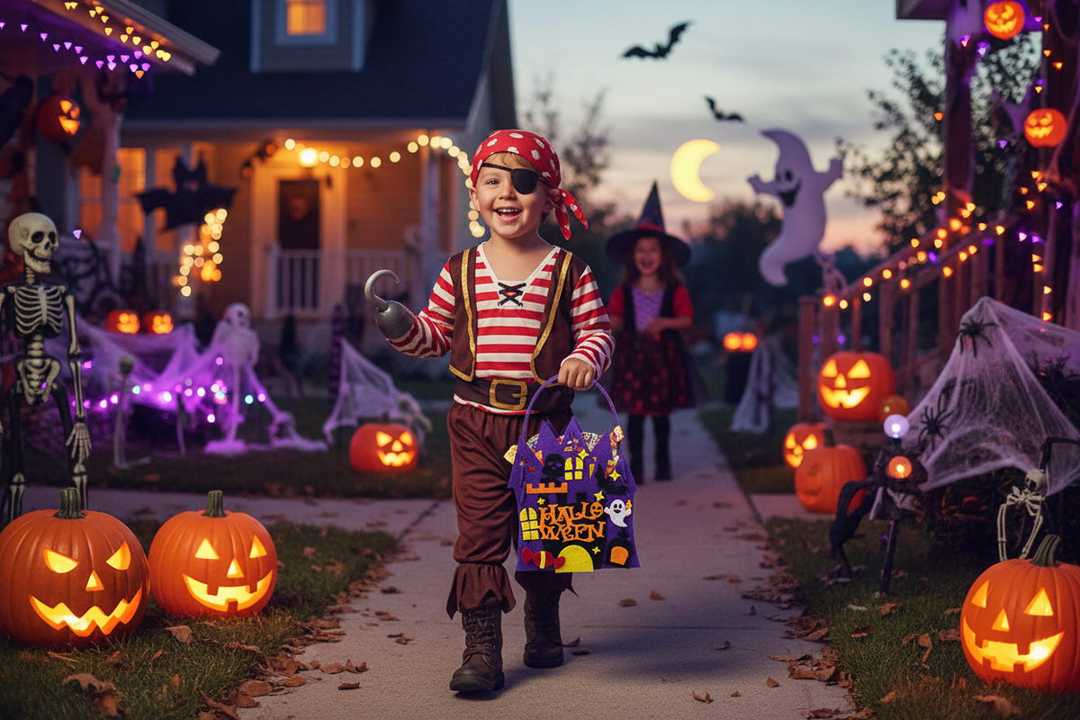 Vilten Snoeptas Knutselset Halloween Pompoen Vleermuis Spookhuis Kinderactiviteit Traktatie Feestje DIY | Sulvida