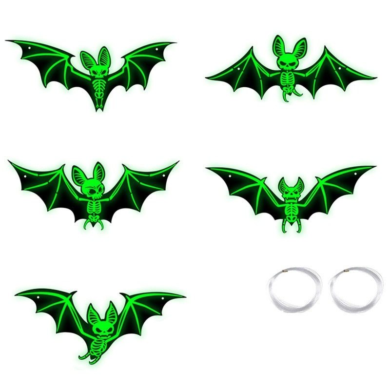 Glow-in-the-Dark Vleermuizen Set 10 Stuks 3D Halloween Decoratie Muurstickers Binnen Buiten Hangend Feest | Sulvida