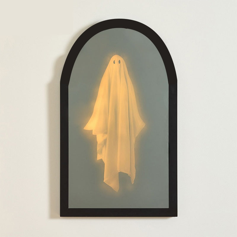 Holografische Spookspiegel Wanddecoratie 35x20cm – Halloween Illusie Effect Spiegeldecoratie voor Enge Sfeer | Sulvida