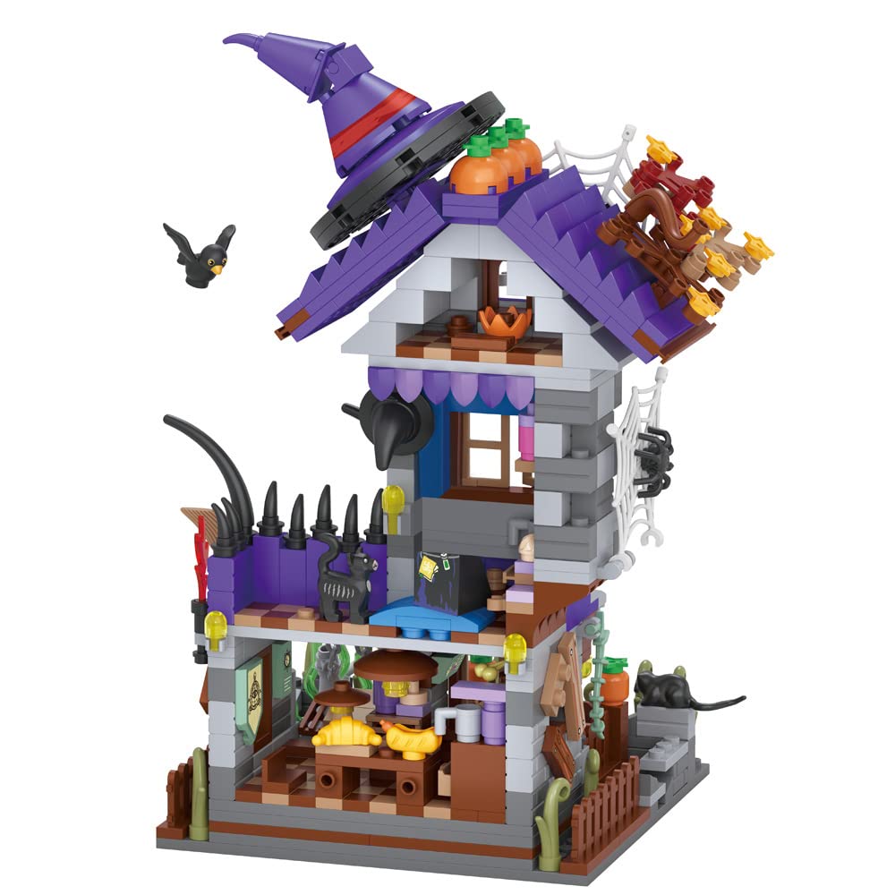 Bouwblokkenset Hut Halloween 687-762 Stuks Speelgoed Decoratie Kinderen Gezinsactiviteit Feestdecoratie | Sulvida