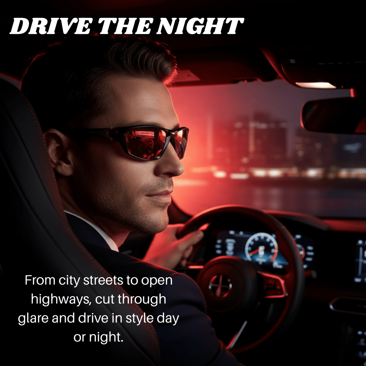 Lunettes de soleil sport polarisées avec protection UV400, noir, rouge flamme, bleu métal, verres miroir, pour l’extérieur | Sulvida
