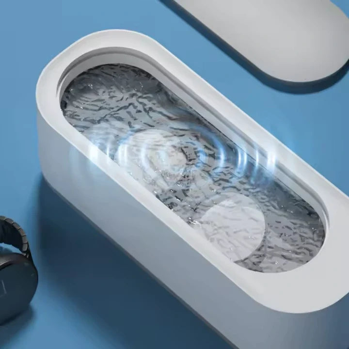Ultrasone Reinigingsmachine voor Sieraden Brillen Make-upkwasten 420ml Zilver Professionele Sieradenreiniger | Sulvida