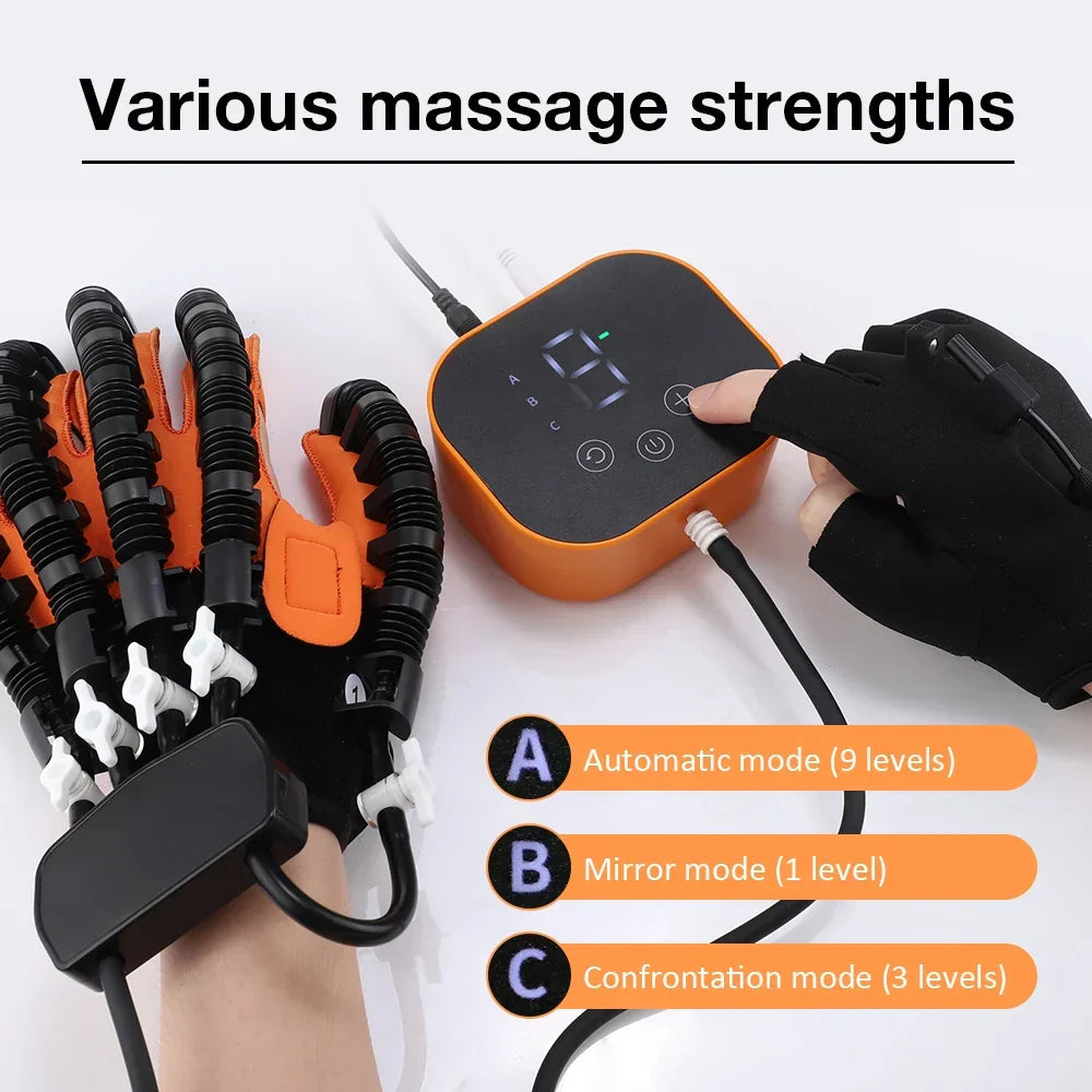 Elektrische Handtherapie Handschoen Revalidatie Thuis Spiegelmodus Herstel Massage Vingers Mobiliteit | Sulvida