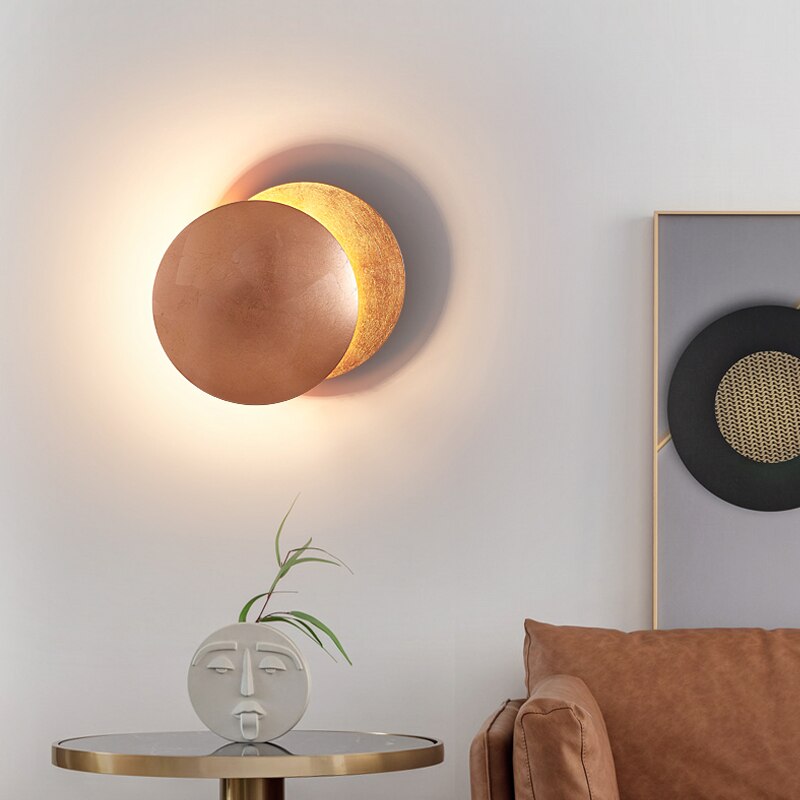 LED-wandlamp met schaduweffect wit modern design interieur woonkamer slaapkamer gang decoratief sfeerlicht | Sulvida
