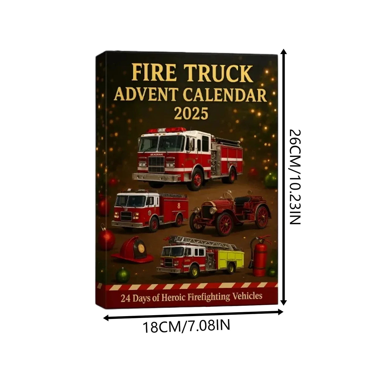 Adventskalender Brandweer met 24 Verrassingen Speelgoedauto's Figuren Accessoires Kerstcadeau Kinderen | Sulvida