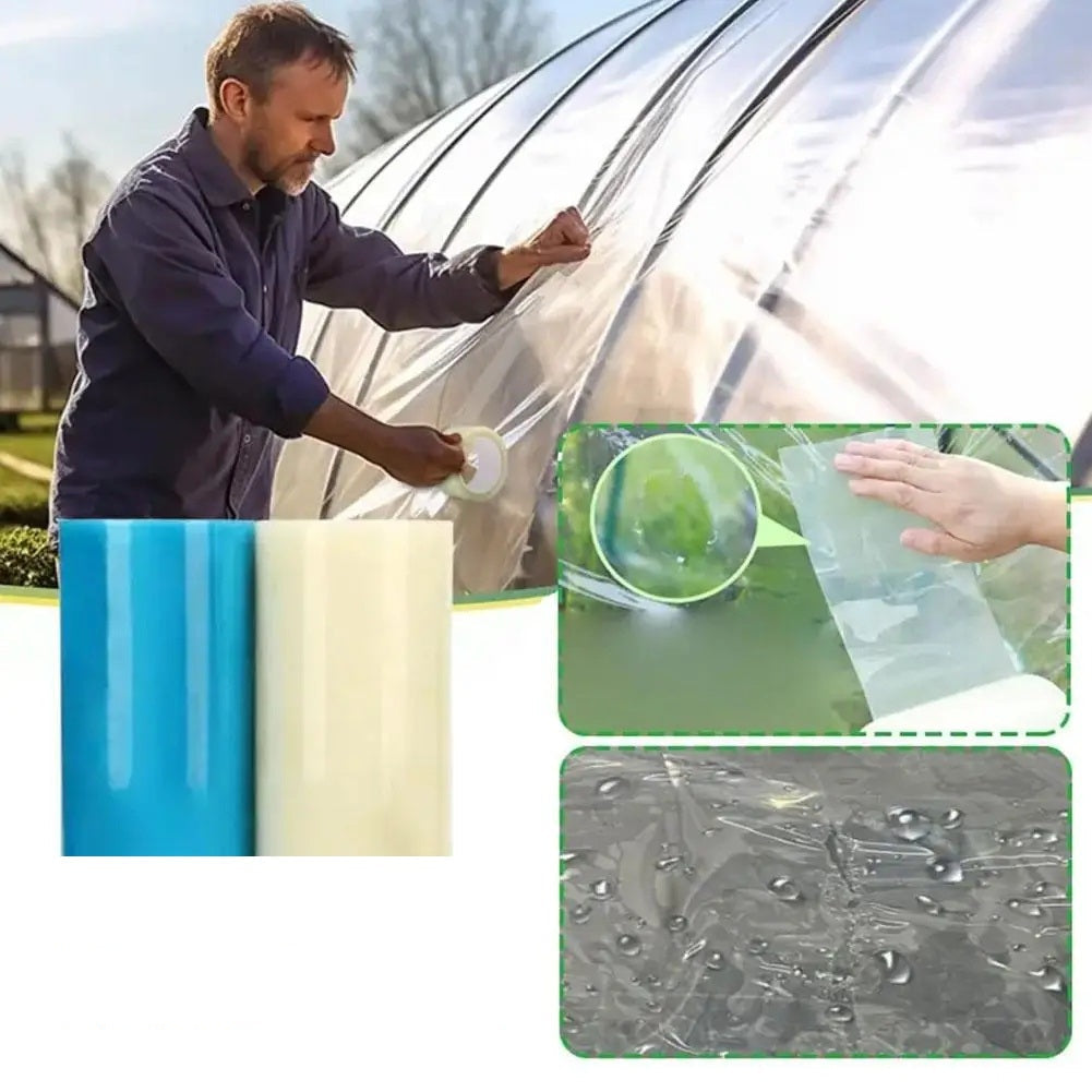 Transparante afdichtingstape waterdicht herstelband PE 10 cm × 50 m reparatie sanitair DIY zelfklevend | Sulvida