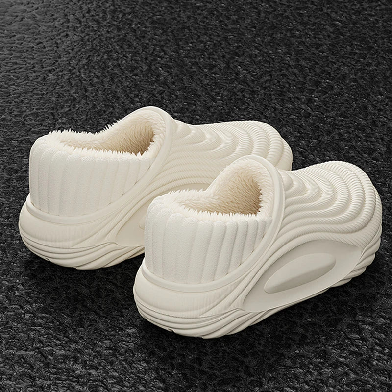 Pluche Huisslippers EVA Zool Antislip Dikke Bodem Waterdicht Warm Winter Unisex Pantoffels Comfortabel | Sulvida