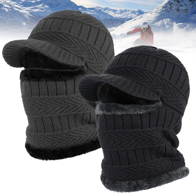 Unisex Muts en Sjaal Set Winter Acryl Breigoed Warm Knusse Accessoireset Gebreide Winterkleding Dames Heren | Sulvida
