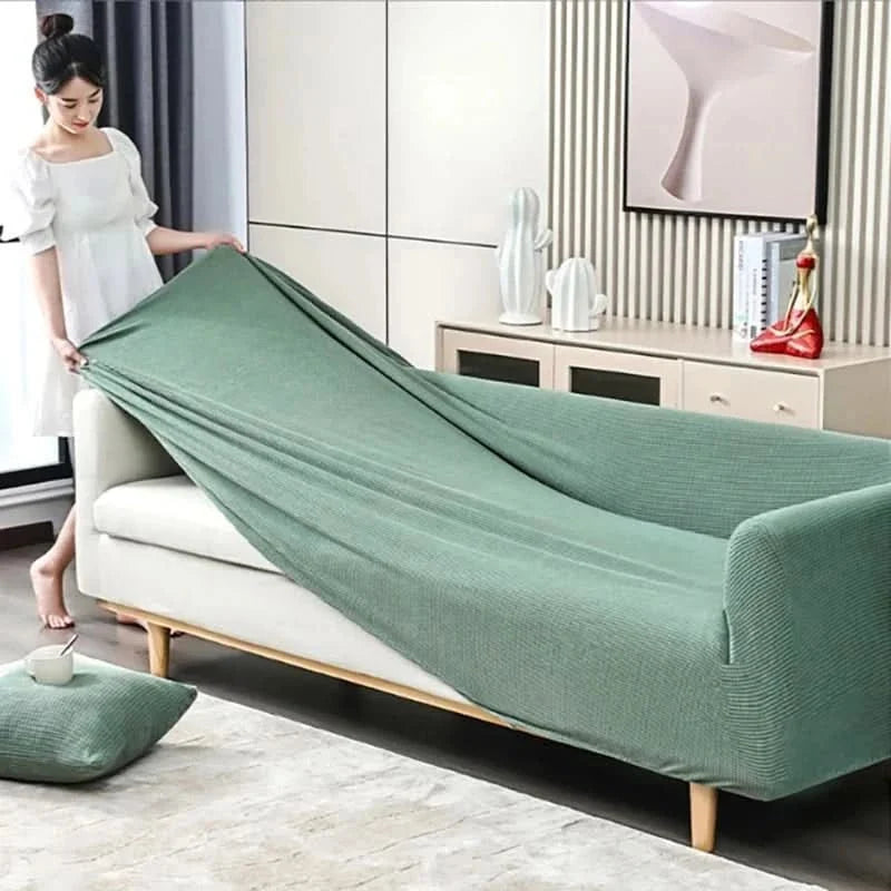 Bankbeschermer Met Antislip Jacquard Weefsel En Elegante Ribbeltextuur Voor Zitmeubels Woonkamer Interieur | Sulvida