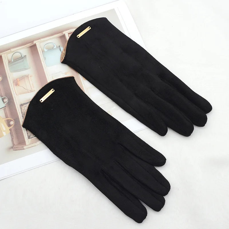 Suède Handschoenen Touchscreen Warm Winddicht Winterhandschoenen voor Dames en Heren Herfst Winter Fietsen | Sulvida