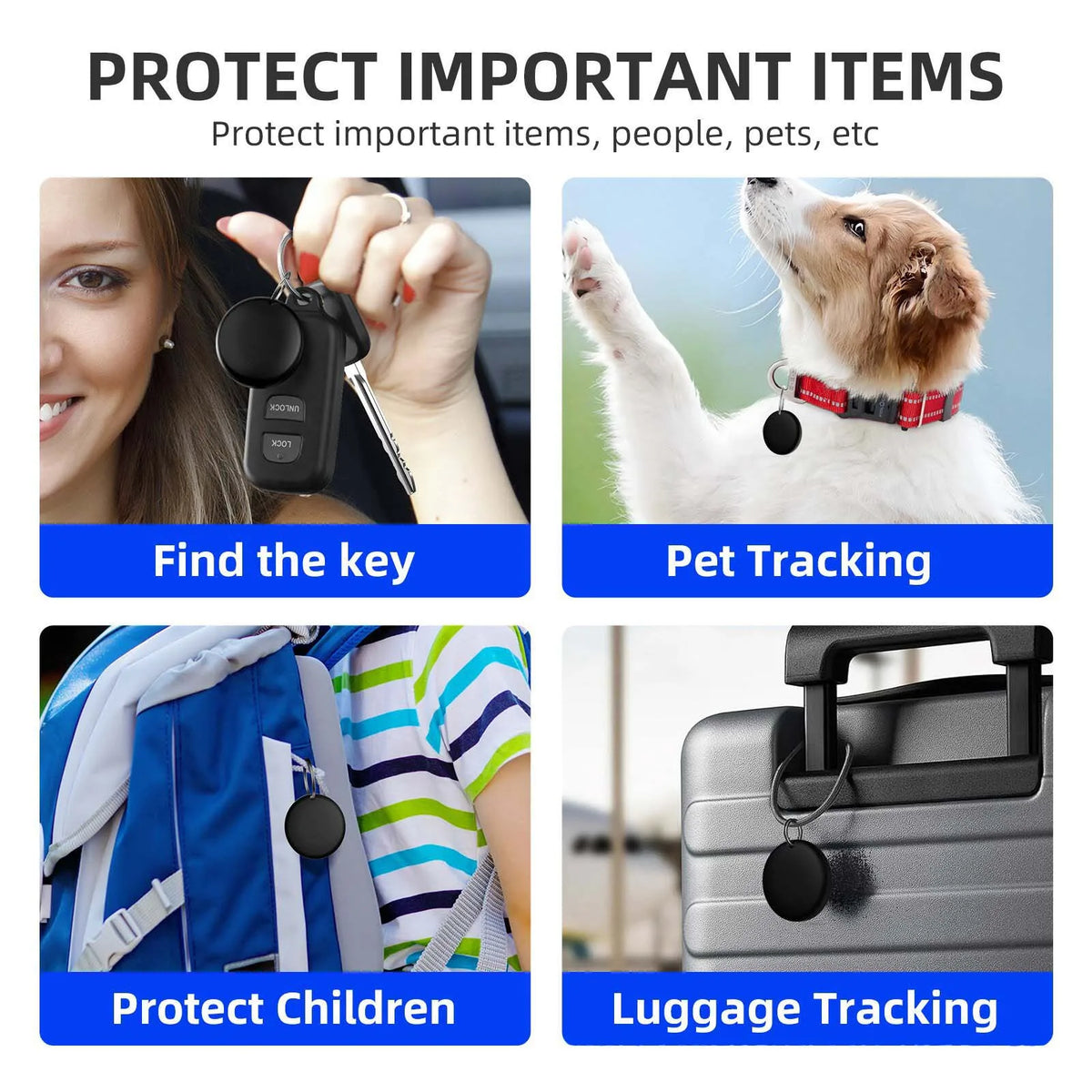 GPS-tracker voor huisdieren met reflecterende halsband voor katten en honden locatiebepaling veiligheid | Sulvida