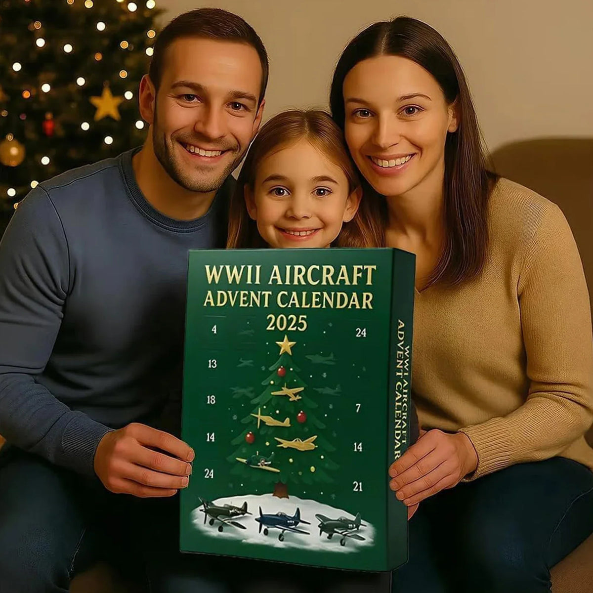 Historische Vliegtuigen Adventskalender 24 Dagen Verrassingscollectie Miniaturen Oorlogstuigen Cadeau | Sulvida