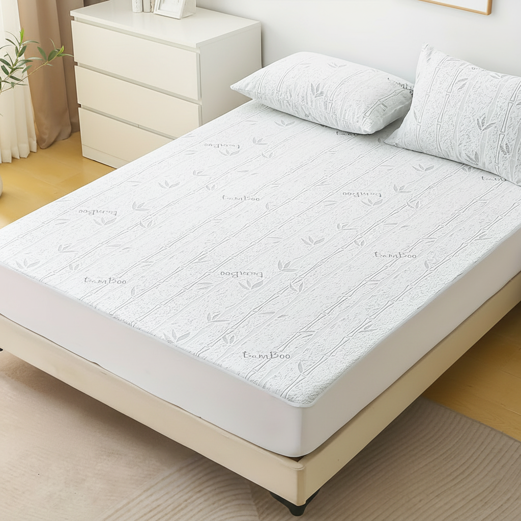 Bamboe Matrasbeschermer Ademend Zacht 90-200cm Verkoelend Hoeslaken Matrastopper voor Optimaal Slaapcomfort | Sulvida