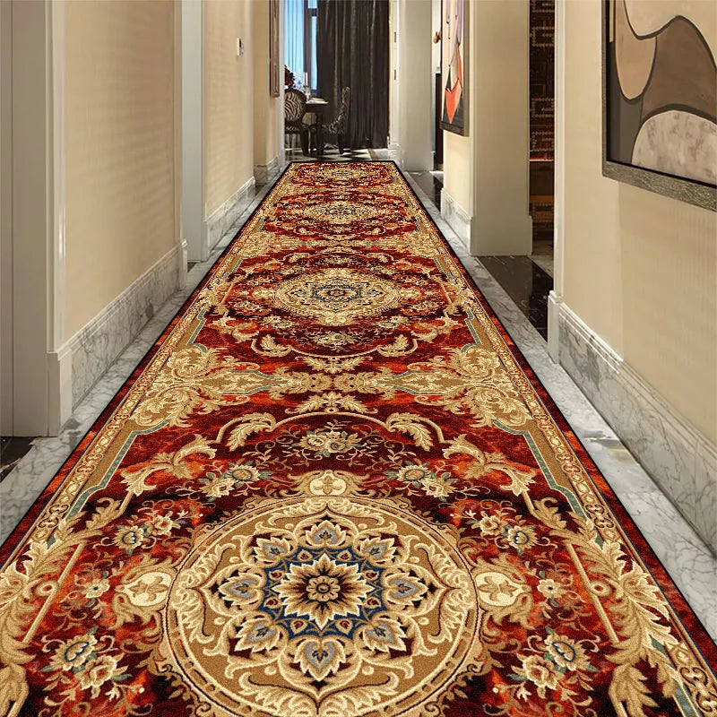 Gangloperloper vloerkleed polyester antislip 60-120 cm breed lange hal corridor vintage patroon klassiek | Sulvida