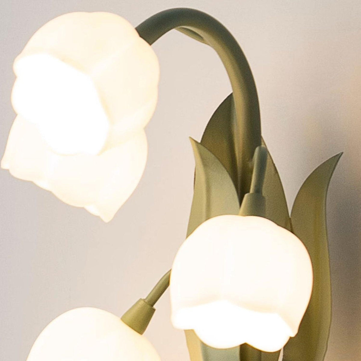 Wandlamp Orchidee Met Bladeren Groen Metaal PC Lichtbron G4 Slaapkamer Hal Badkamer Botanisch Design | Sulvida
