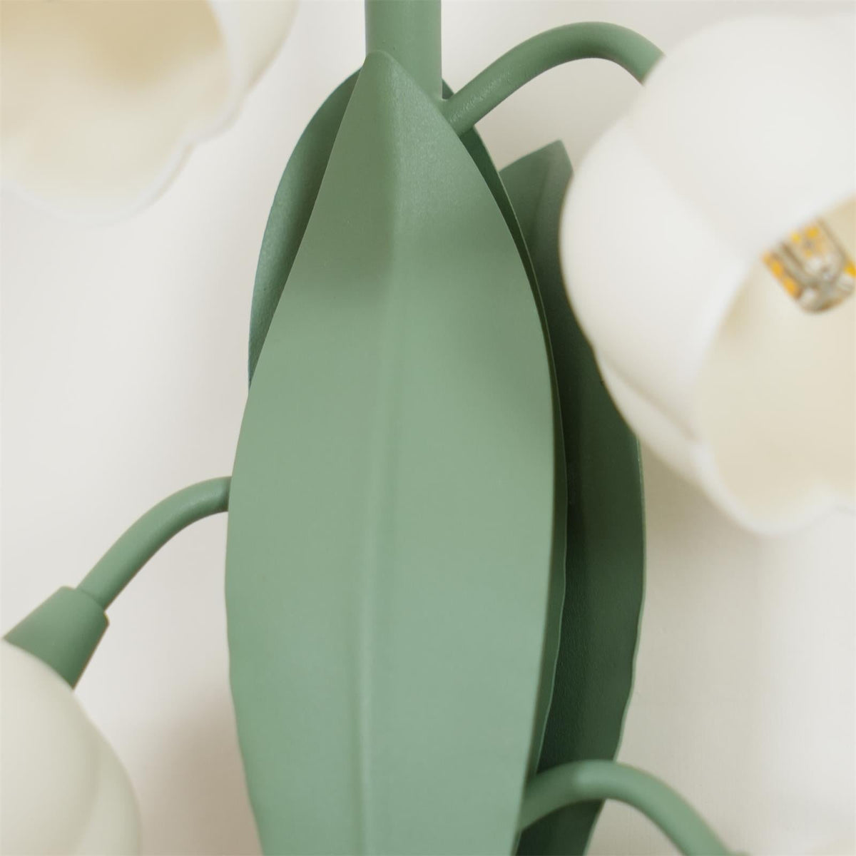 Wandlamp Orchidee Met Bladeren Groen Metaal PC Lichtbron G4 Slaapkamer Hal Badkamer Botanisch Design | Sulvida
