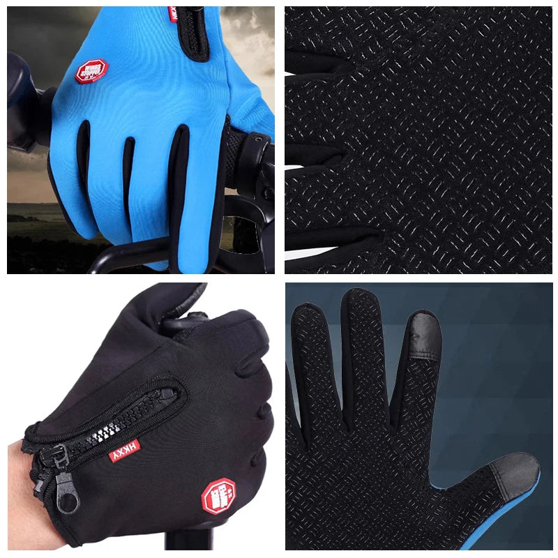Winterhandschoenen Touchscreen Winddicht Antislip Warm Geïsoleerd Outdoor Fietshandschoenen Unisex Sport | Sulvida