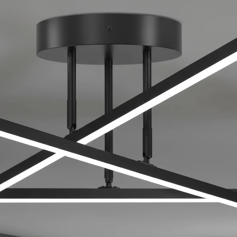 Moderne plafondlamp LED metaal warm wit koud licht dimbaar voor woonkamer slaapkamer eetkamer sfeerverlichting | Sulvida