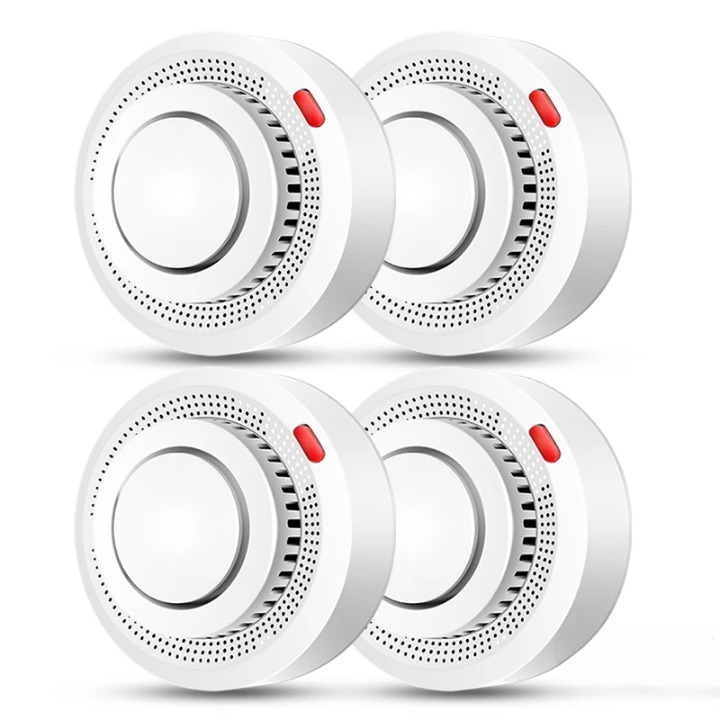 Détecteur de fumée intelligent Wi-Fi avec alarme incendie 85 dB, commande par application et alertes en temps réel pour une maison sûre | Sulvida
