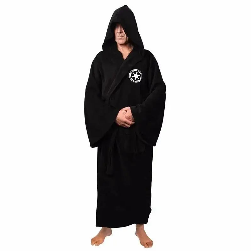 Flanellen Badjas Heren met Capuchon Dik Fleece Ochtendjas Lang Huisjas Winter Loungewear Zachte Badstof Mannen | Sulvida