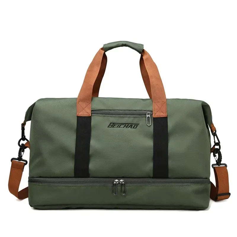 Multifunctionele Sporttas voor Dames 46×28×25cm Waterafstotend met Schoenenvak voor Fitness Gym Reizen | Sulvida